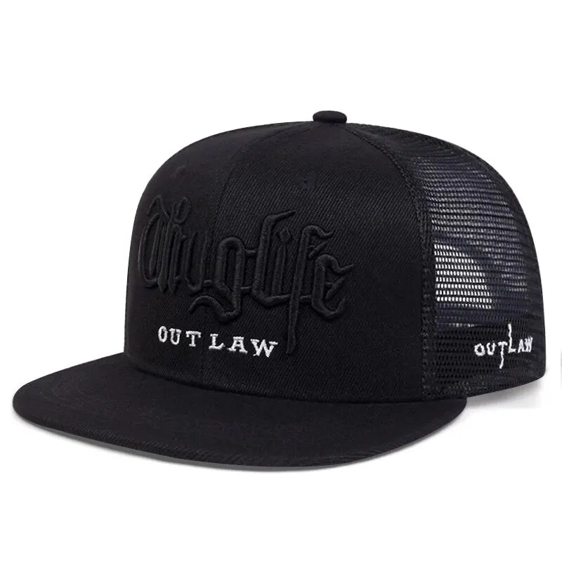 Fashion Fastball Cap Thug Life Embroidery Hip Hop Baseball Cap