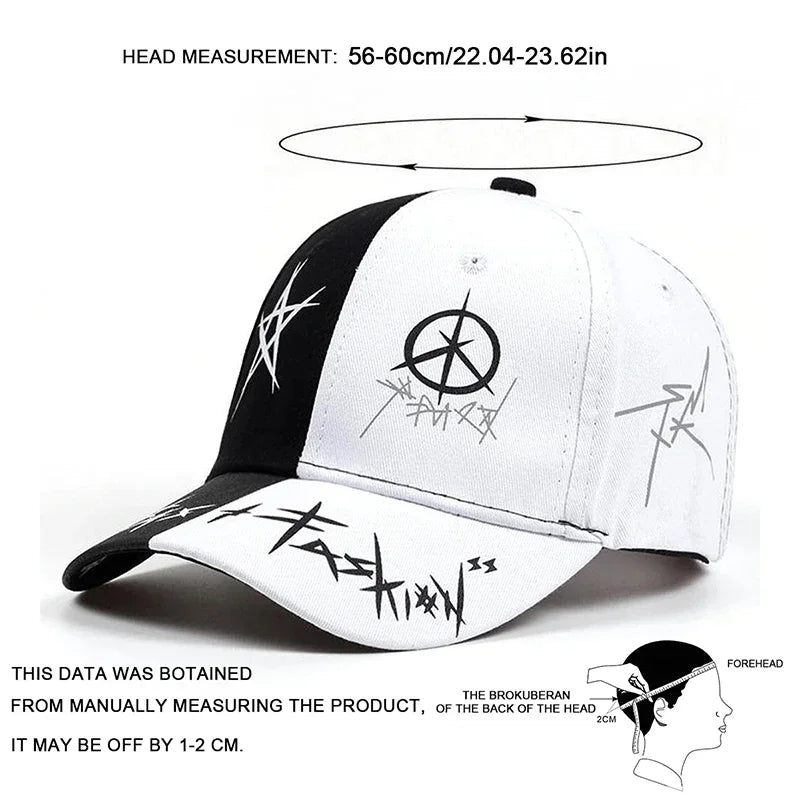 Unisex Eye Graffiti Print Baseball Caps Spring Autumn