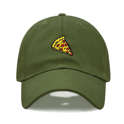 Pizza Embroidered Baseball Cap For Women Men