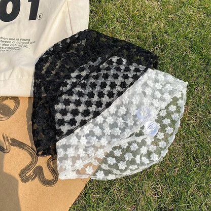 Lace Fashion Summer Breathable Shade Sun Bucket Hat