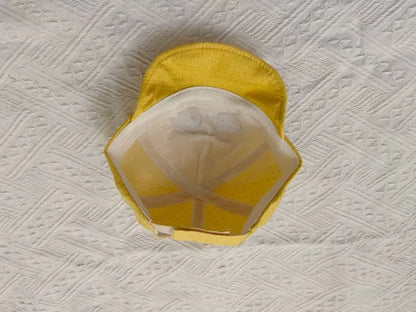 Summer Kids Mesh Baseball Caps Baby Lovely Cartoon Duck Cotton Hats Girl Boys  1-10M