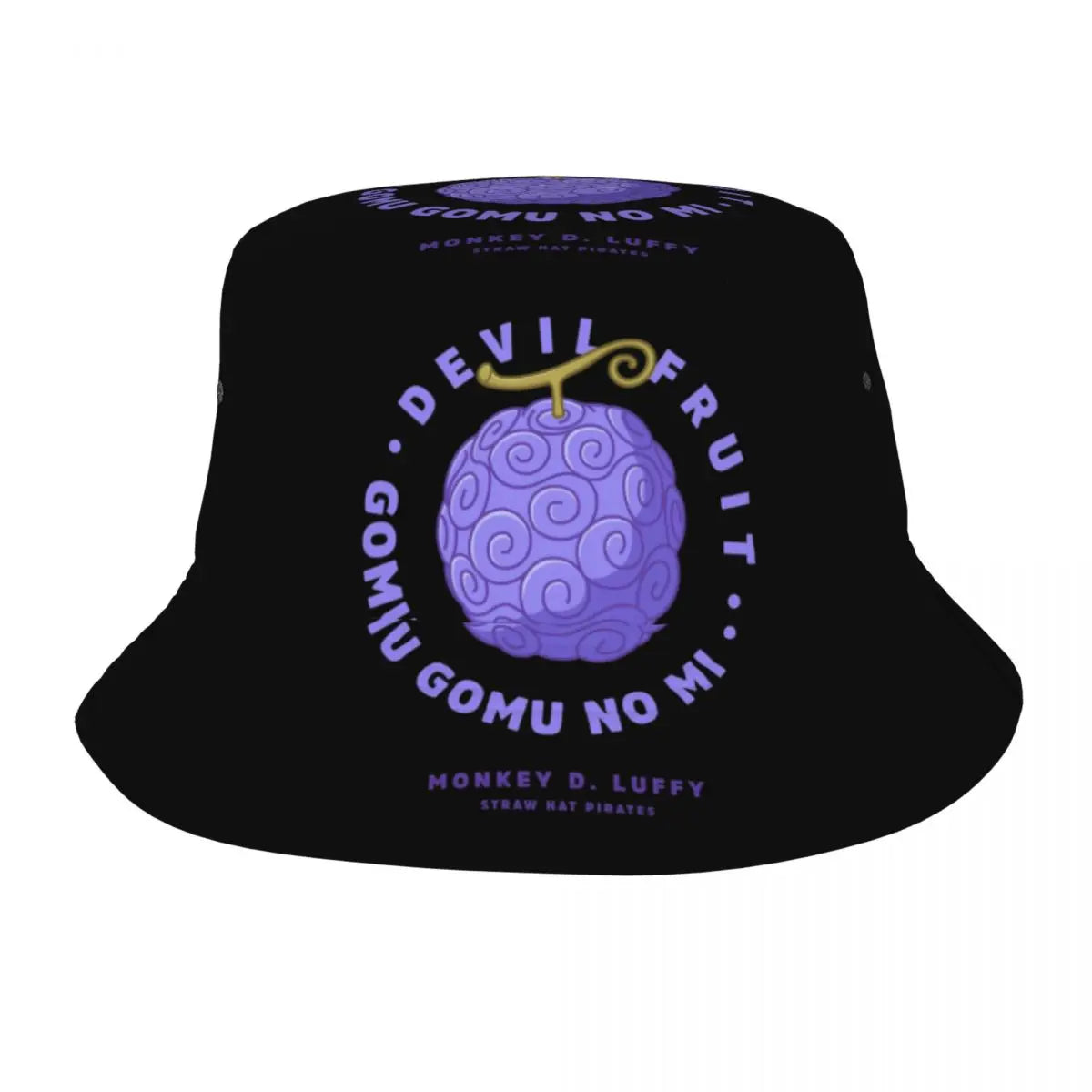One Piece Straw Hat Luffy Skull Logo Bucket Hat for Teen Beach