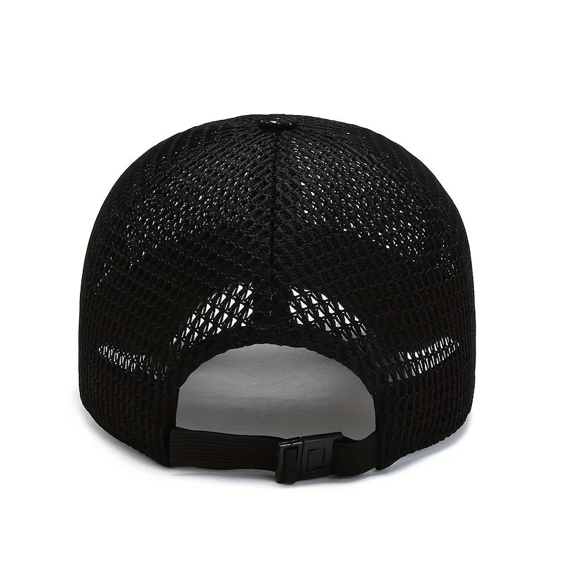 Quick-Dry Unisex Mesh Trucker Cap Adjustable, Lightweight & Breathable