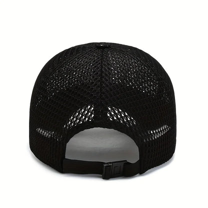 Quick-Dry Unisex Mesh Trucker Cap Adjustable, Lightweight & Breathable