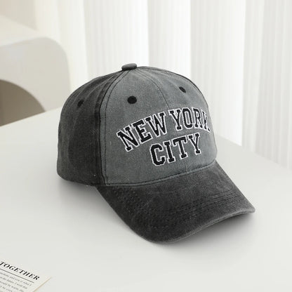 Pure Cotton Multi Color Embroidered Letter Soft Brimmed Baseball Cap For Outdoor Leisure and Sun Protection Beanie Cap