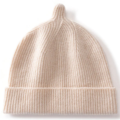 Korean Fashion Cashmere Hats Girls Boys Solid Color Outdoor Warm Caps Kids
