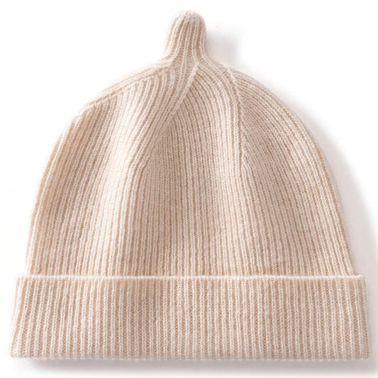Korean Fashion Cashmere Hats Girls Boys Solid Color Outdoor Warm Caps Kids