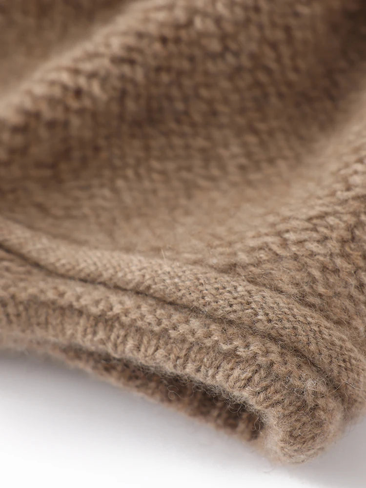 100% Pure Cashmere Visor Beanie Women Soft Brim Newsboy Cap