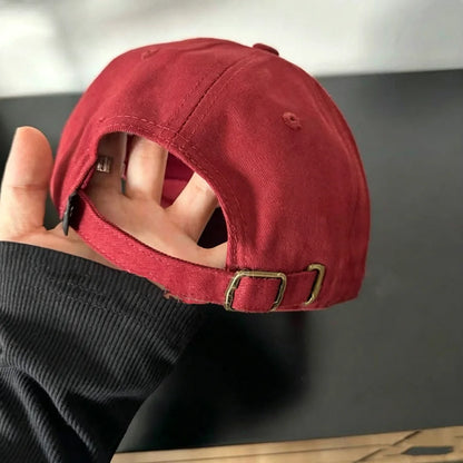 Korean Letter Embroidery Baseball Cap