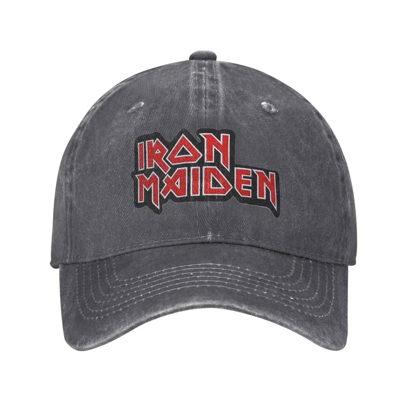IronMaidens Washed Denim Cap Casual Baseball Caps