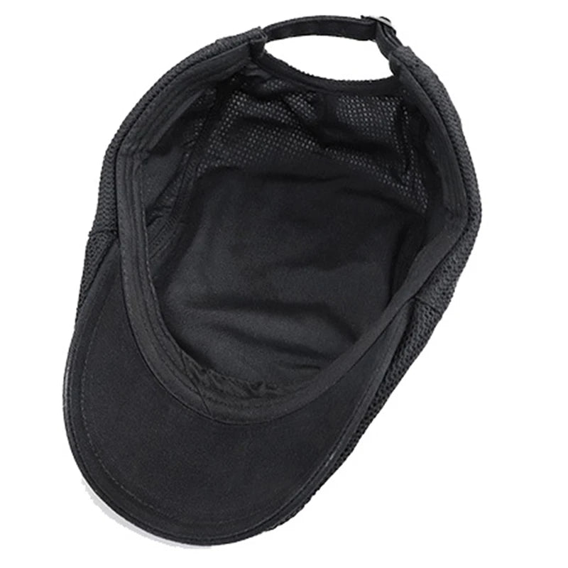 Mesh Breathable Beret Thin Section Sunscreen Sun Hat Cabbie Flat Cap