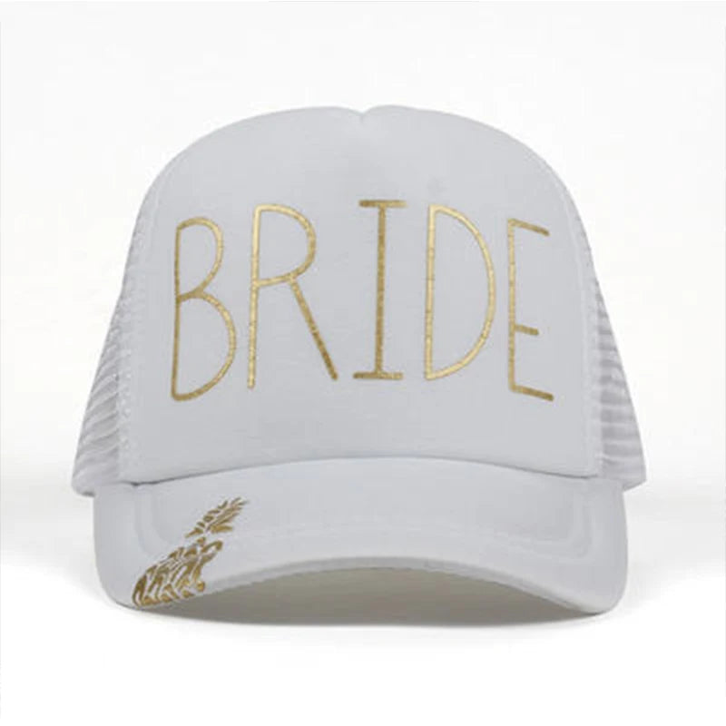 Unisex Casual Baseball Cap Sports Snapback Golf Hat Squad Bride Printing Hip Hop Hats