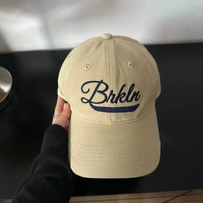 Korean Letter Embroidery Baseball Cap