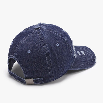Outdoor Distressed Personalized Street Style Versatile Plain Baseball Cap