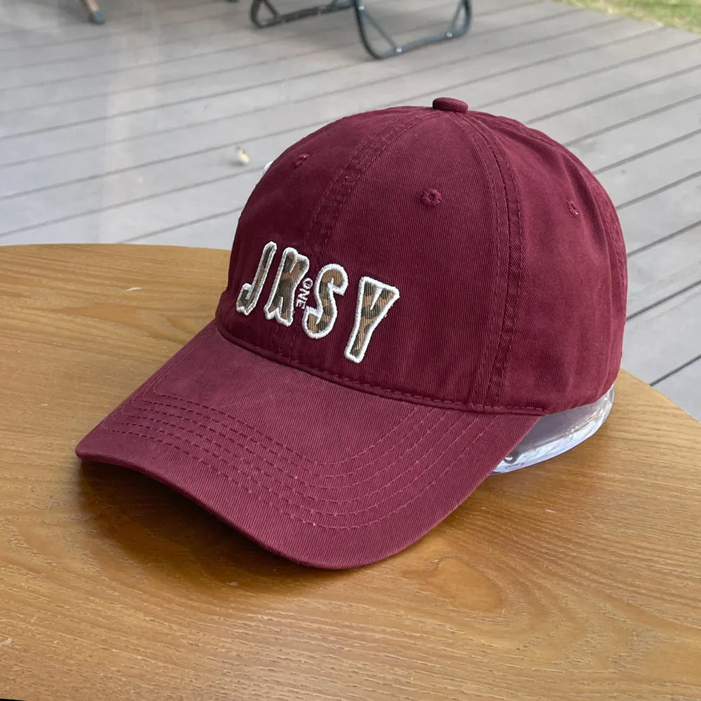 Simple Letter Embroidered Baseball Cap Spring Summer