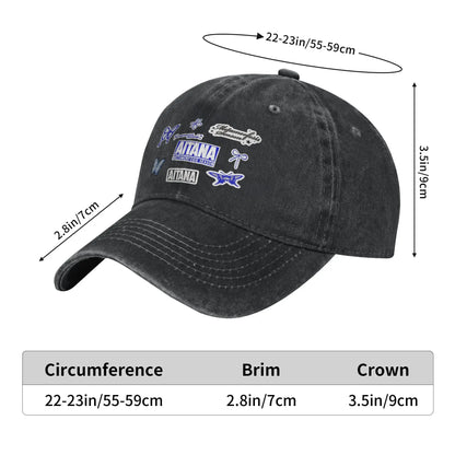 Butterfly Aitana Baseball Cap Classic Distressed Denim Singer Album Tour Snapback Cap