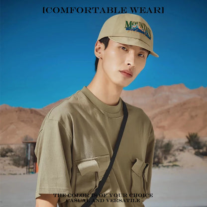 Men Women Mountain Letters Embroidery Baseball Hats