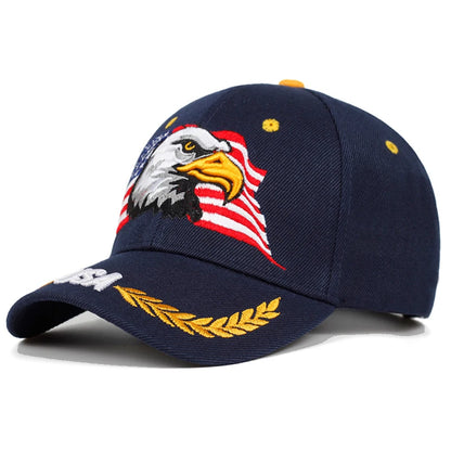 Unisex USA Eagle Embroidery Baseball Caps Spring And Autumn Outdoor