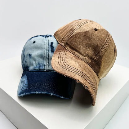 New Men Women Gradient Retro Distress Baseball Hats