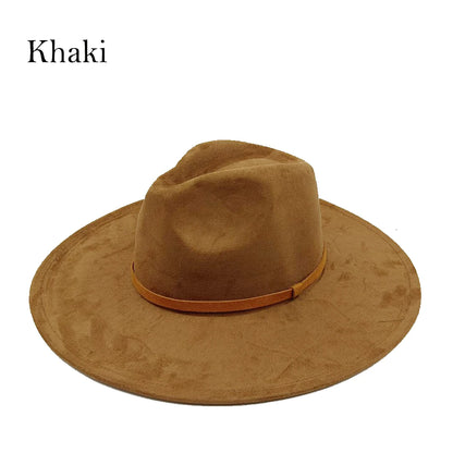 Suede Fedora Painting Felt Hats For Men And Women