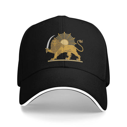 Summer Lion And Sun Persian Emblem Baseball Cap