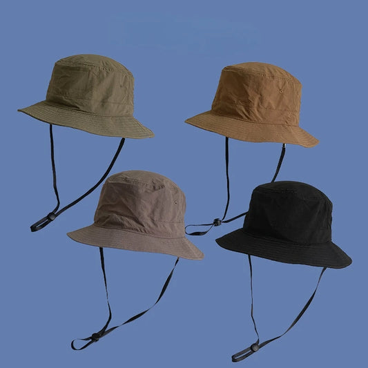 Bucket Hat Men Summer Sun Hats Women Versatile Casual Fishing Cap