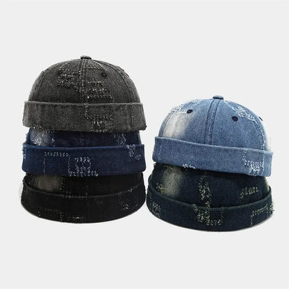 Spring And Summer Cotton Print Docker Cap