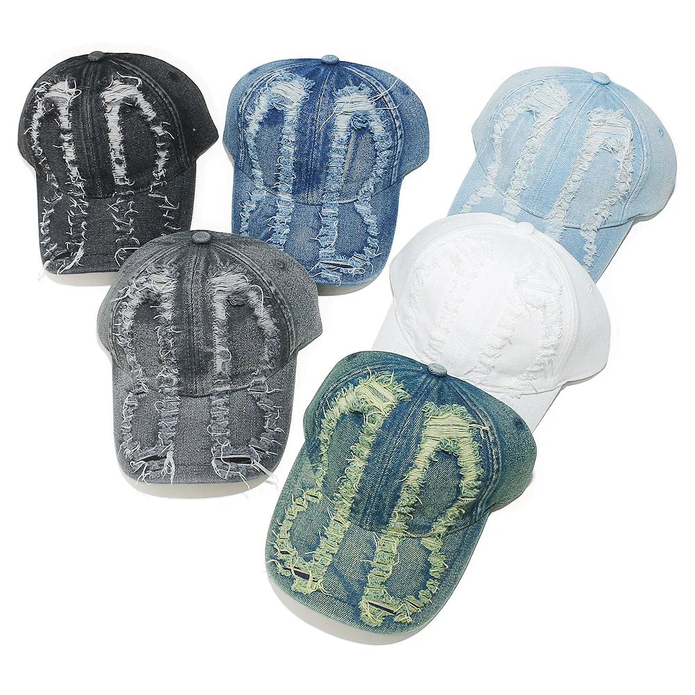 Custom Warm Classic Denim Sports Hiphop Caps Unisex