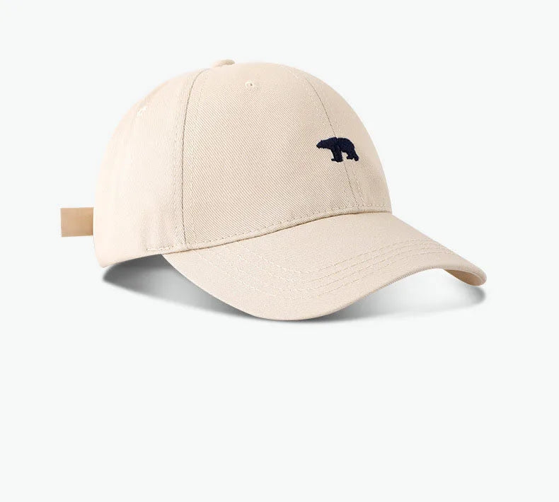 Stylish Bear Embroidered Baseball Cap Sun Protective Breathable Adjustable Ideal Casual Hat Unisex Baseball Cap