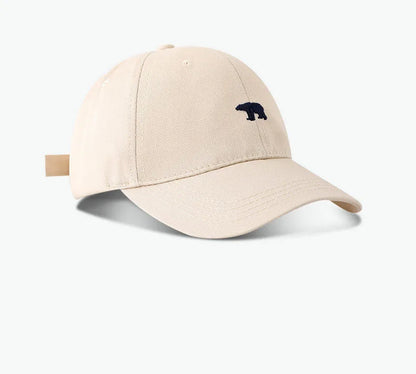 Stylish Bear Embroidered Baseball Cap Sun Protective Breathable Adjustable Ideal Casual Hat Unisex Baseball Cap