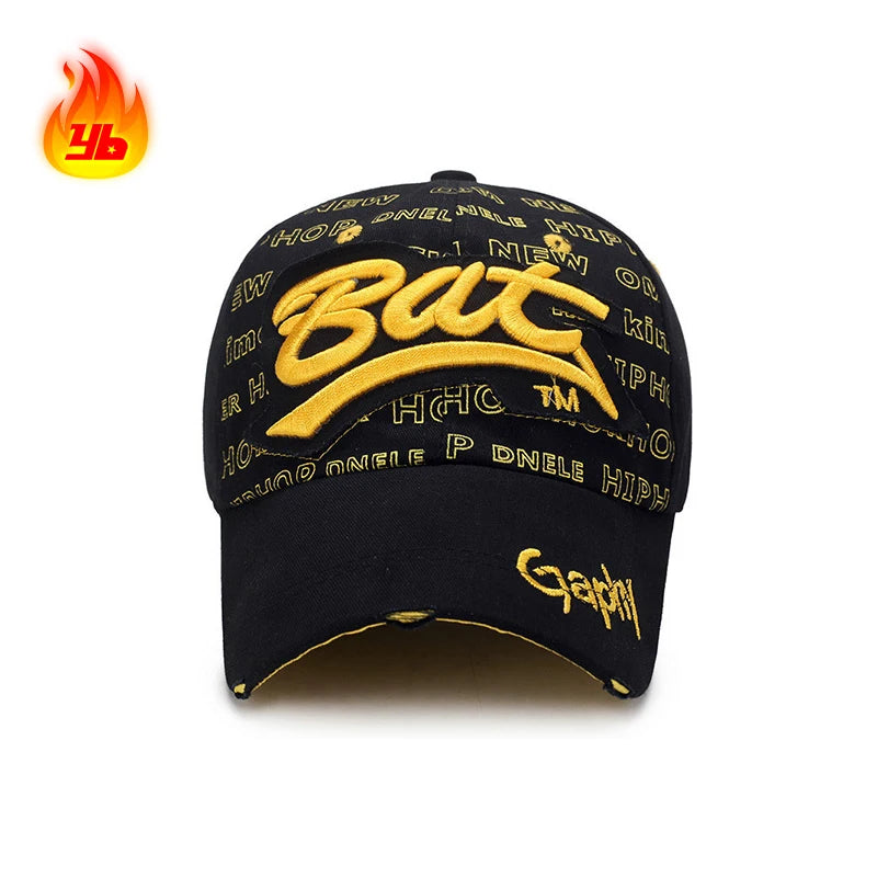 Fashion Unisex Outdoor Sport Baseball Cap One Size Suitable for Men Women 3D Embroidery Patch Print