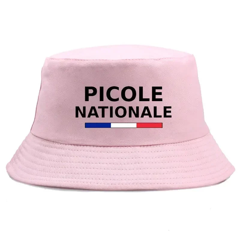 Summer Picole Nationale Bob Man Reversible Bucket Hat Women Cotton Fisherman Cap
