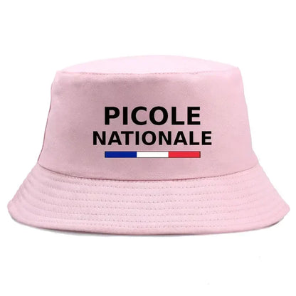 Summer Picole Nationale Bob Man Reversible Bucket Hat Women Cotton Fisherman Cap
