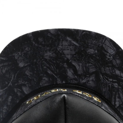 Hot Sale Metal Leather Baseball Cap Casual Style Dad Hat Outdoor Unisex Trucker Hat
