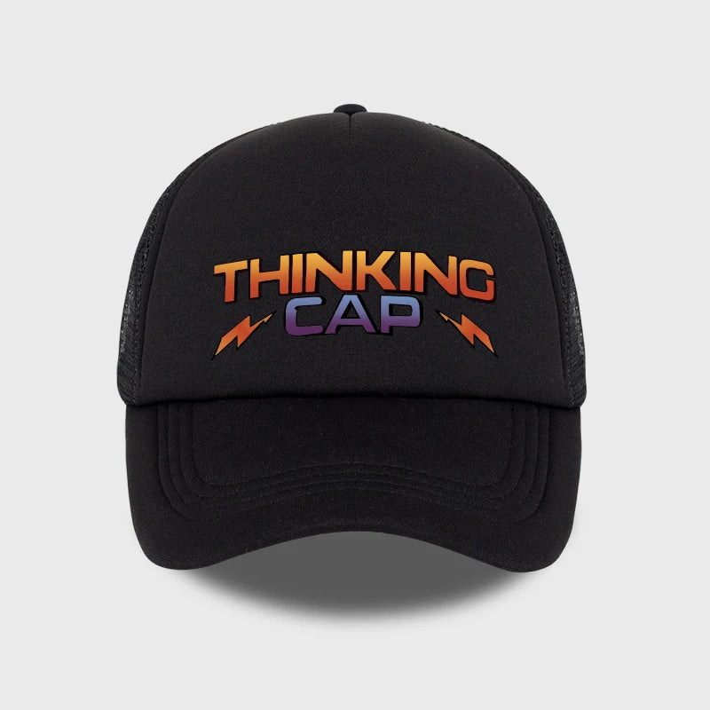 Thinking Cap Printed Mesh Baseball Cap Outdoor Mesh Baseball Cap