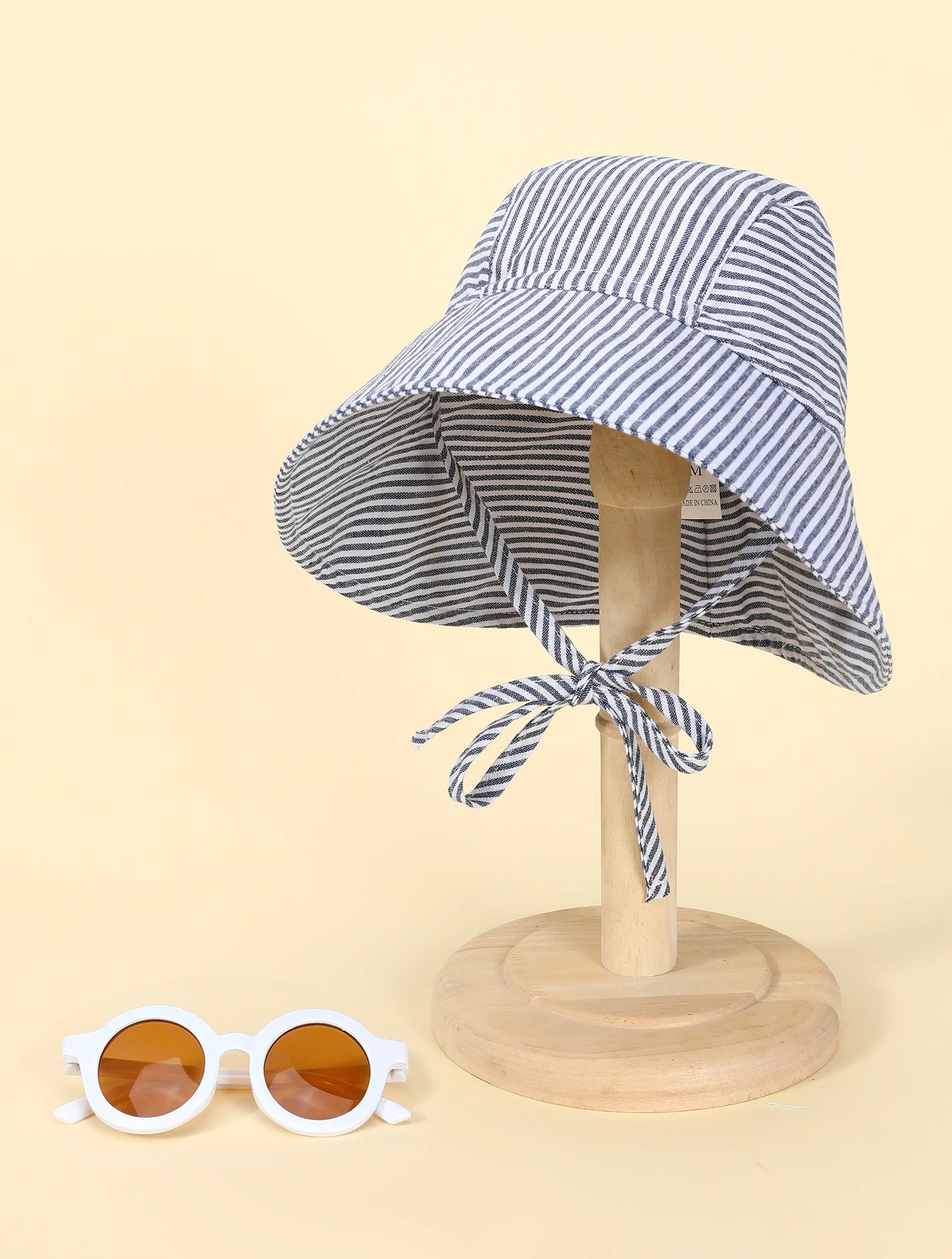 Spring/Summer Stripe Printing Kid Sun Hat
