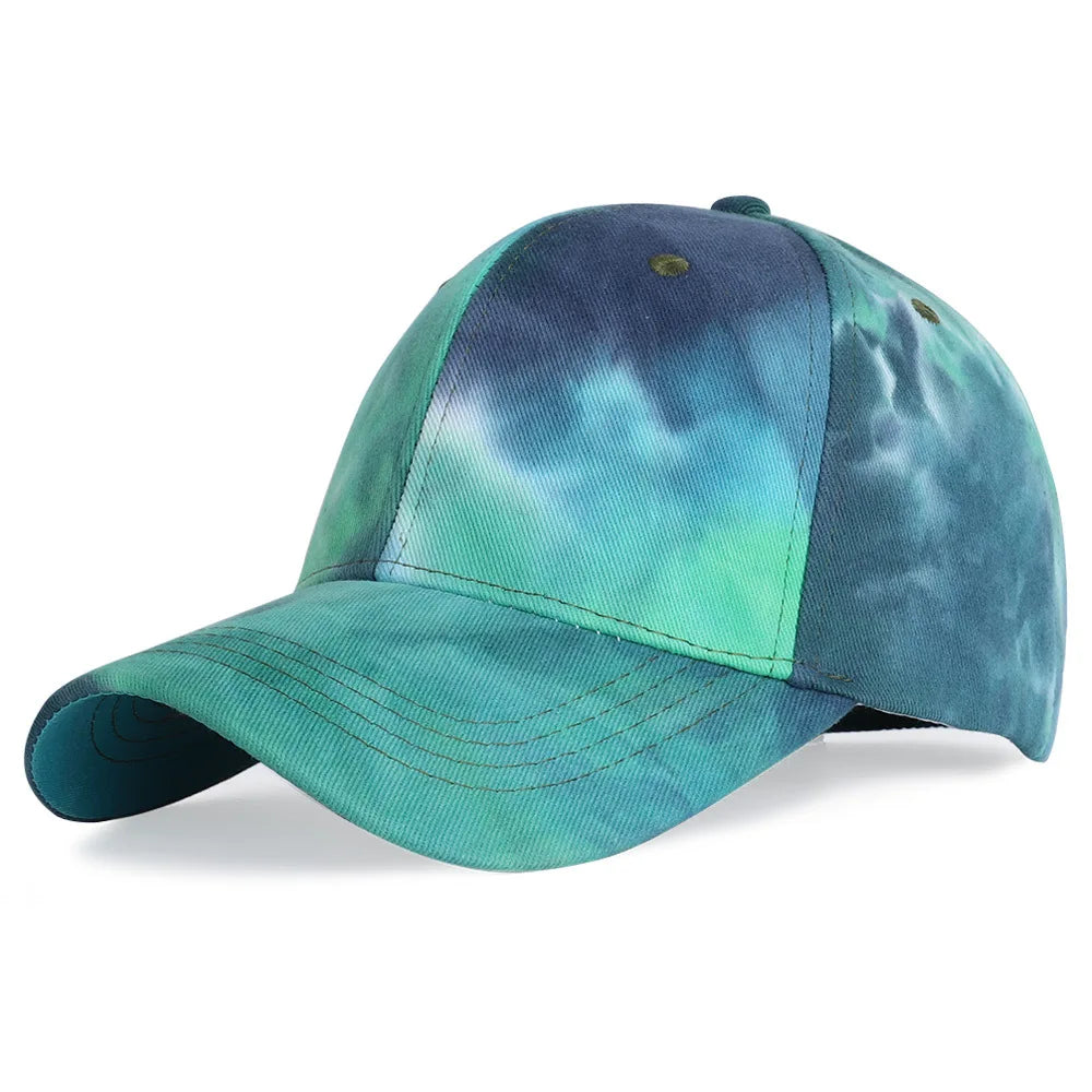 Tie-dye Baseball Cap Unisex Hat Outdoor Sports Shade Golf Cap