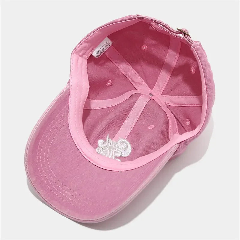 Four Seasons Cotton Geometric Embroidery Casquette Baseball Cap