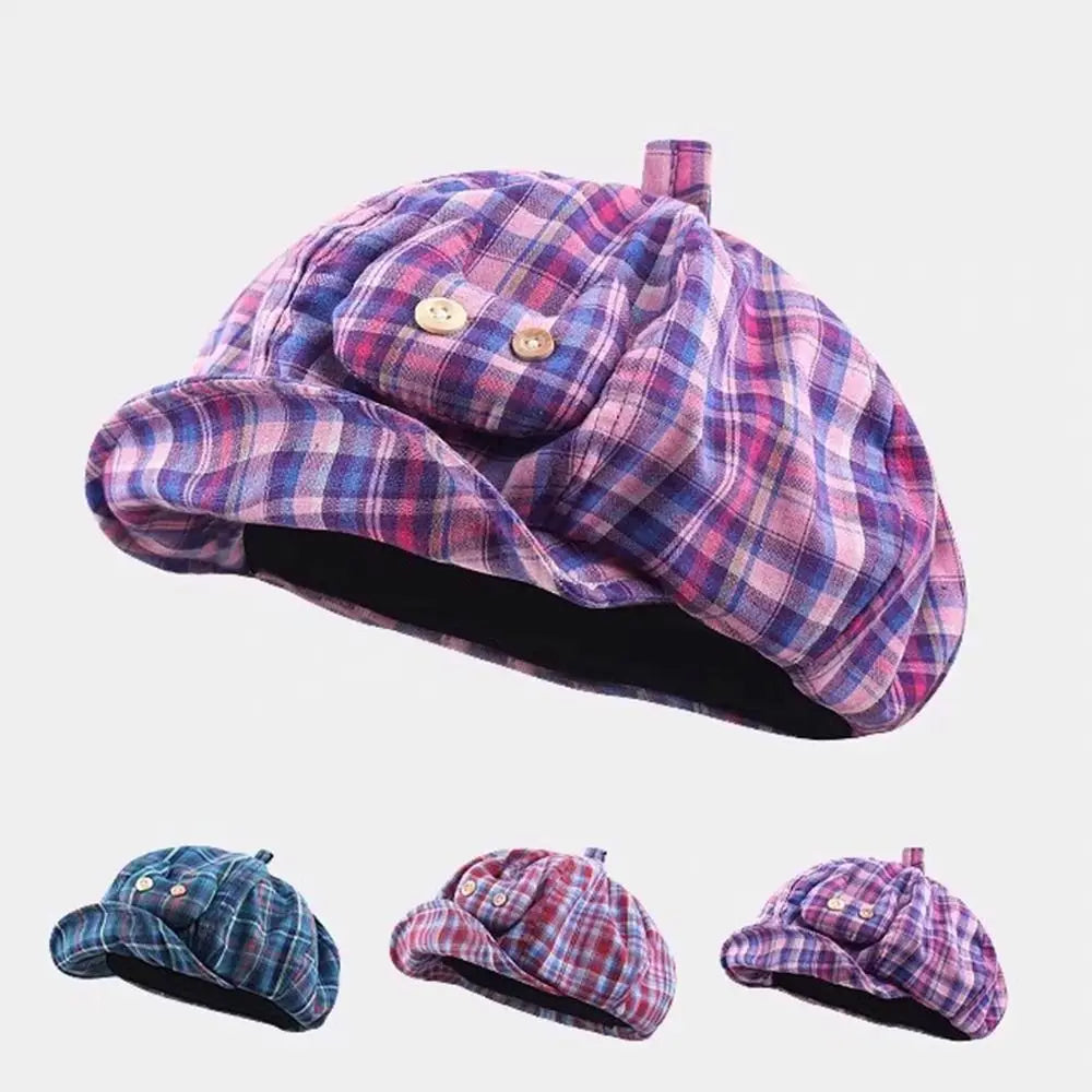 Ins Korean Style Japanese Button Hat