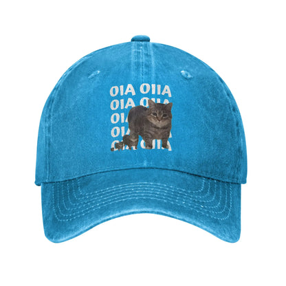 Spinning Cat Meme Men Women Baseball Caps