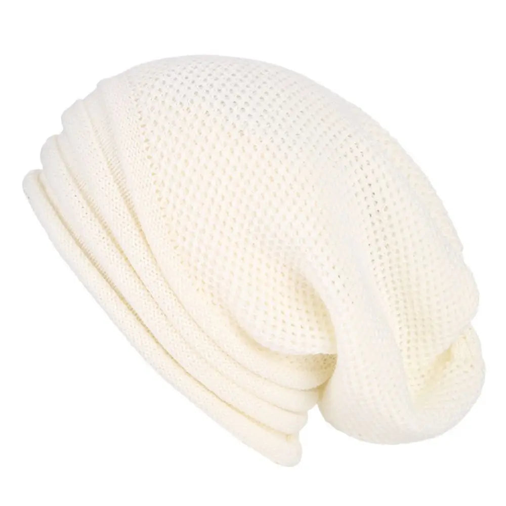 Skiing Slouchy Baggy Winter Hat Beanie Hat Wool Knitted Warm Cap