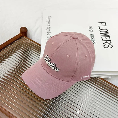 Unisex Baseball Cap Autumn Fashion Embroidery Letter Couple Sun Hat Trendy Outdoor Sports