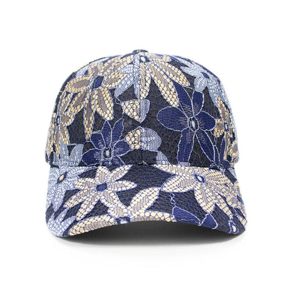 Fashion Women Lace Flower Baseball Caps