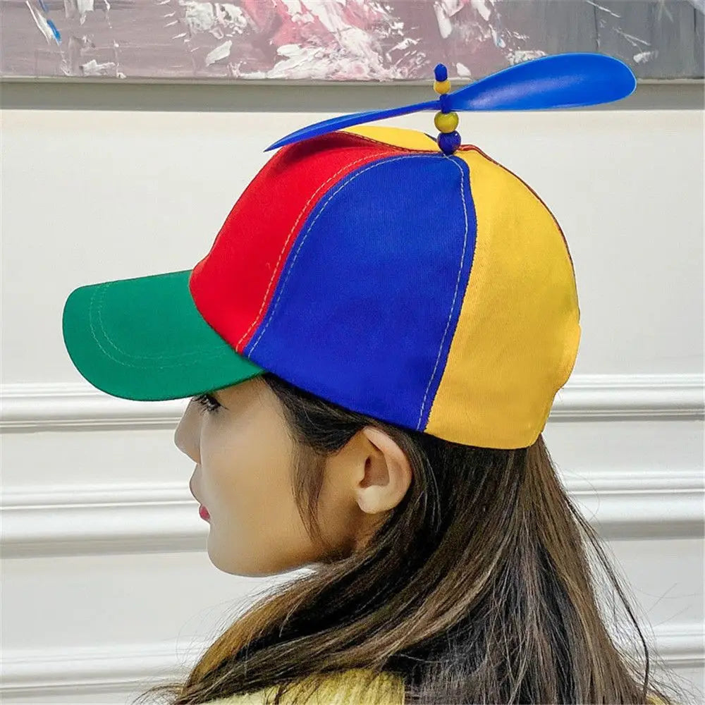 Funny Adventure Dad Hat Baseball Hat Bamboo Dragonfly Rainbow