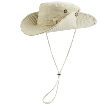 New Unisex Wide Brim Fisherman Hat Breathable Summer Sunshade Bucket Hats