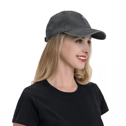 Washed Men's Baseball Cap Racing Team Trucker Snapback Caps Dad Hat Martini Racing Golf Hats