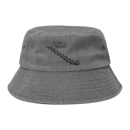 Woman Distressed Denim Bucket Hats