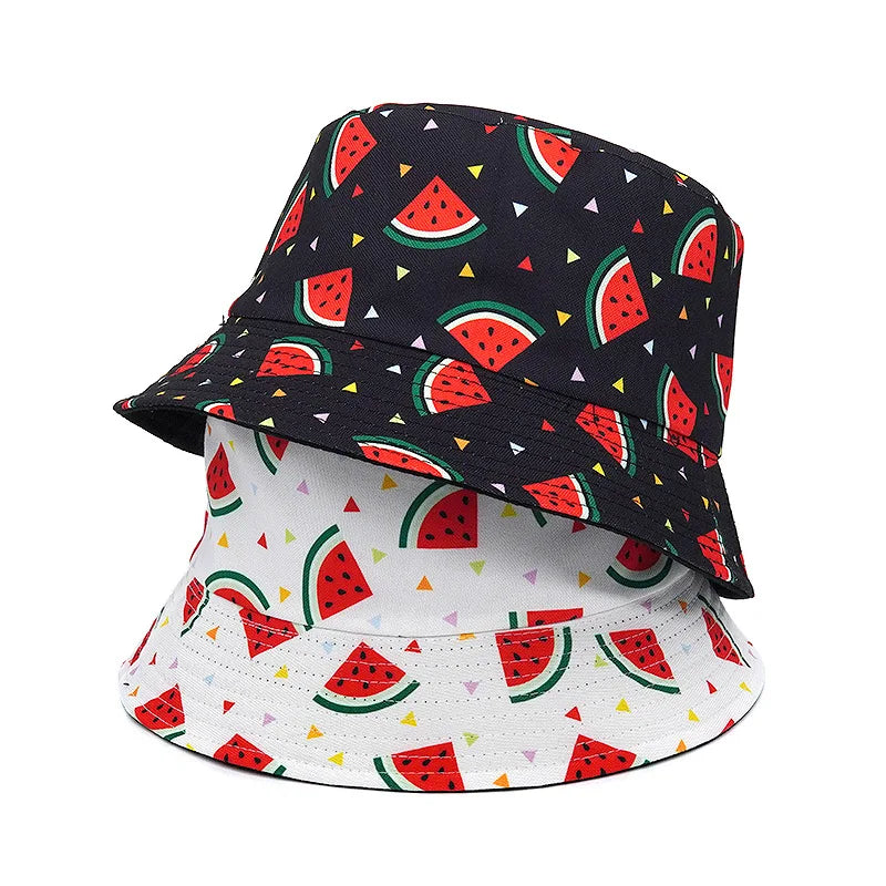 Fashion Print Hip Hop Bucket Hat Summer Men Fisherman Caps Hats Women