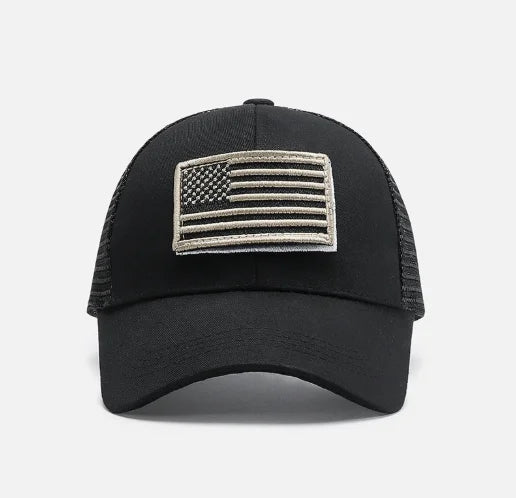 Camouflage Adjustable Breathable Sticker Embroidery Baseball Cap Mesh Hat Outdoor Sunscreen Cap ﻿