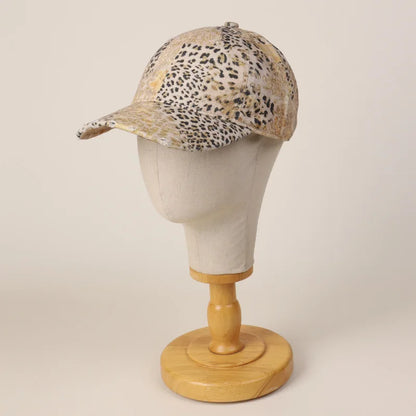 New High-Quality Retro Leopard Print Baseball Caps Women